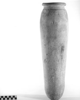  <em>Storage Pot</em>. Terracotta, Height: 19 3/4 in. (50.1 cm). Brooklyn Museum, Charles Edwin Wilbour Fund, 09.889.729. Creative Commons-BY (Photo: Brooklyn Museum, CUR.09.889.729_NegA_print_bw.jpg)