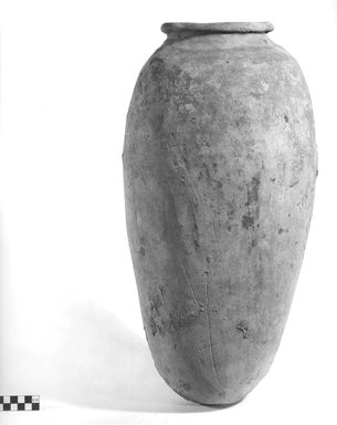  <em>Storage Pot</em>. Terracotta, Height: 20 11/16 in. (52.5 cm). Brooklyn Museum, Charles Edwin Wilbour Fund, 09.889.743. Creative Commons-BY (Photo: Brooklyn Museum, CUR.09.889.743_NegA_print_bw.jpg)