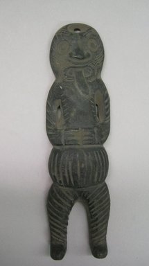 Maori. <em>Small Figure</em>. Nephrite Brooklyn Museum, Gift of Colonel Robert B. Woodward, 09.926.1. Creative Commons-BY (Photo: Brooklyn Museum, CUR.09.926.1.jpg)