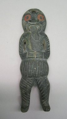 Maori. <em>Small Figure</em>. Nephrite, sealing wax Brooklyn Museum, Gift of Colonel Robert B. Woodward, 09.926.4. Creative Commons-BY (Photo: Brooklyn Museum, CUR.09.926.4.jpg)