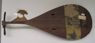  <em>Lute</em>, 19th century. Wood, gourd, paper, silk, Other: 29 1/2 x 39 3/8 in. (74.9 x 100 cm). Brooklyn Museum, Museum Expedition 1909, Purchased with funds given by Thomas T. Barr, E. LeGrand Beers, Carll H. de Silver, Herman B. Stutzer, Colonel Robert B. Woodward and the Museum Collection Fund, 09.935.1. Creative Commons-BY (Photo: Brooklyn Museum, CUR.09.935.1.jpg)