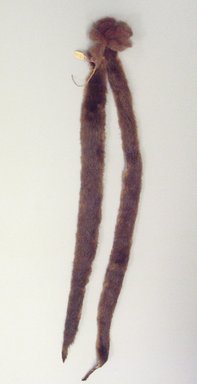 Osage. <em>Pendant tied to Scalp Lock</em>, late 19th–early 20th century. Otter skin, hide, buffalo hair, 1 9/16 x 1 9/16 x 36 1/4 in.  (4 x 4 x 92.0 cm). Brooklyn Museum, Museum Expedition 1911, Museum Collection Fund, 11.694.9033. Creative Commons-BY (Photo: Brooklyn Museum, CUR.11.694.9033.jpg)