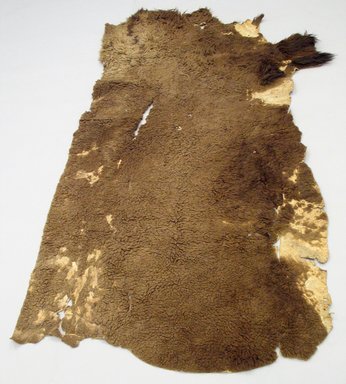 Osage. <em>Buffalo Hide</em>, 19th century. Buffalo hide Brooklyn Museum, Museum Expedition 1911, Museum Collection Fund, 11.694.9044. Creative Commons-BY (Photo: Brooklyn Museum, CUR.11.694.9044_view1.jpg)