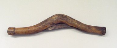 Osage. <em>Hide Scraper</em>, late 19th-early 20th century. Wood, metal, 15 3/16 x 2 3/4 x 1 in.  (38.5 x 7.0 x 2.5 cm). Brooklyn Museum, Museum Expedition 1911, Museum Collection Fund, 11.694.9054. Creative Commons-BY (Photo: Brooklyn Museum, CUR.11.694.9054.jpg)