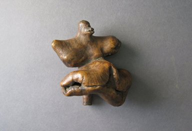 Ainu. <em>Knot</em>. Wood, 3 9/16 x 3 1/4 in. (9 x 8.3 cm). Brooklyn Museum, Gift of Herman Stutzer, 12.207. Creative Commons-BY (Photo: Brooklyn Museum, CUR.12.207.jpg)