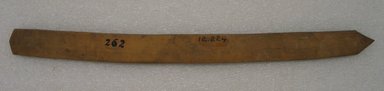 Ainu. <em>Long Light Prayer Stick</em>. Wood, 1 1/8 x 14 13/16 in. (2.9 x 37.7 cm). Brooklyn Museum, Gift of Herman Stutzer, 12.224. Creative Commons-BY (Photo: Brooklyn Museum, CUR.12.224_bottom.jpg)