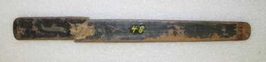 Ainu. <em>Long Prayer Stick</em>. Wood, 1 1/4 x 13 1/8 in. (3.2 x 33.4 cm). Brooklyn Museum, Gift of Herman Stutzer, 12.232. Creative Commons-BY (Photo: Brooklyn Museum, CUR.12.232_bottom.jpg)