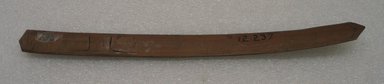Ainu. <em>Long Curved Prayer Stick</em>. Wood, 13/16 x 12 5/16 in. (2.1 x 31.2 cm). Brooklyn Museum, Gift of Herman Stutzer, 12.237. Creative Commons-BY (Photo: Brooklyn Museum, CUR.12.237_bottom.jpg)