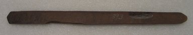 Ainu. <em>Long Straight Prayer Stick</em>. Wood, 1 x 12 5/16 in. (2.5 x 31.2 cm). Brooklyn Museum, Gift of Herman Stutzer, 12.239. Creative Commons-BY (Photo: Brooklyn Museum, CUR.12.239_bottom.jpg)