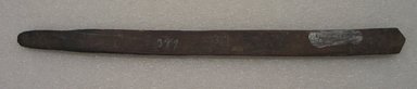 Ainu. <em>Long Straight Prayer Stick</em>. Wood, 13/16 x 12 7/16 in. (2.1 x 31.6 cm). Brooklyn Museum, Gift of Herman Stutzer, 12.240. Creative Commons-BY (Photo: Brooklyn Museum, CUR.12.240_bottom.jpg)