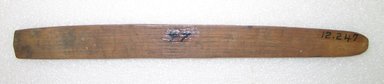 Ainu. <em>Long Straight Prayer Stick</em>. Wood, 1 1/8 x 11 3/4 in. (2.8 x 29.9 cm). Brooklyn Museum, Gift of Herman Stutzer, 12.247. Creative Commons-BY (Photo: Brooklyn Museum, CUR.12.247_bottom.jpg)