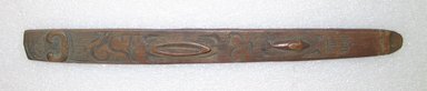 Ainu. <em>Long Straight Prayer Stick</em>. Wood, 1 1/8 x 11 3/4 in. (2.8 x 29.9 cm). Brooklyn Museum, Gift of Herman Stutzer, 12.247. Creative Commons-BY (Photo: Brooklyn Museum, CUR.12.247_top.jpg)