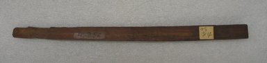 Ainu. <em>Long Straight Prayer Stick</em>. Wood, 13/16 x 12 3/8 in. (2 x 31.5 cm). Brooklyn Museum, Gift of Herman Stutzer, 12.256. Creative Commons-BY (Photo: Brooklyn Museum, CUR.12.256_bottom.jpg)