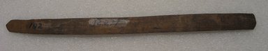 Ainu. <em>Long Straight Prayer Stick</em>. Wood, 13/16 x 7 5/16 in. (2 x 18.5 cm). Brooklyn Museum, Gift of Herman Stutzer, 12.277. Creative Commons-BY (Photo: Brooklyn Museum, CUR.12.277_bottom.jpg)