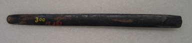 Ainu. <em>Long Narrow Prayer Stick</em>. Wood, 7/8 x 12 7/8 in. (2.2 x 32.7 cm). Brooklyn Museum, Gift of Herman Stutzer, 12.283. Creative Commons-BY (Photo: Brooklyn Museum, CUR.12.283_bottom.jpg)