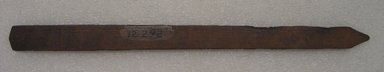 Ainu. <em>Long Straight Prayer Stick</em>. Wood, 7/8 x 12 11/16 in. (2.3 x 32.3 cm). Brooklyn Museum, Gift of Herman Stutzer, 12.292. Creative Commons-BY (Photo: Brooklyn Museum, CUR.12.292_bottom.jpg)