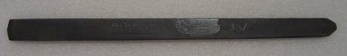 Ainu. <em>Long Straight Prayer Stick</em>, late 19th - early 20th century. Wood, 7/8 x 13 1/16 in. (2.2 x 33.2 cm). Brooklyn Museum, Gift of Herman Stutzer, 12.302. Creative Commons-BY (Photo: Brooklyn Museum, CUR.12.302_bottom.jpg)