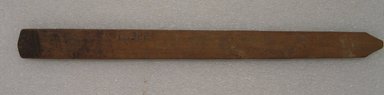 Ainu. <em>Prayer Stick</em>. Wood, 1 3/16 x 13 3/4 in. (3 x 35 cm). Brooklyn Museum, Gift of Herman Stutzer, 12.322. Creative Commons-BY (Photo: Brooklyn Museum, CUR.12.322_bottom.jpg)