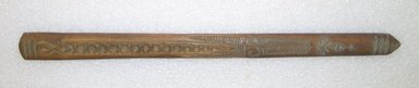 Ainu. <em>Prayer Stick</em>. Wood, 1 1/8 x 13 7/16 in. (2.8 x 34.1 cm). Brooklyn Museum, Gift of Herman Stutzer, 12.327. Creative Commons-BY (Photo: Brooklyn Museum, CUR.12.327_top.jpg)