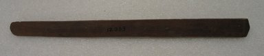 Ainu. <em>Prayer Stick</em>. Wood, 1 3/16 x 14 5/16 in. (3 x 36.3 cm). Brooklyn Museum, Gift of Herman Stutzer, 12.333. Creative Commons-BY (Photo: Brooklyn Museum, CUR.12.333_bottom.jpg)
