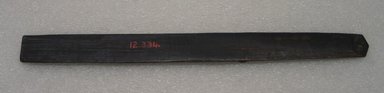 Ainu. <em>Curved Prayer Stick</em>. Wood, 1 1/8 x 12 3/16 in. (2.8 x 31 cm). Brooklyn Museum, Gift of Herman Stutzer, 12.334. Creative Commons-BY (Photo: Brooklyn Museum, CUR.12.334_bottom.jpg)