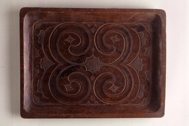 Ainu. <em>Oblong Tray or Plate</em>. Wood Brooklyn Museum, Gift of Herman Stutzer, 12.343. Creative Commons-BY (Photo: Brooklyn Museum, CUR.12.343.jpg)