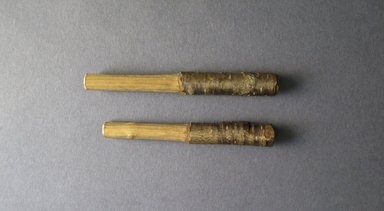 Ainu. <em>Stick</em>. Wood, 3/8 x 4 5/8 in. (1 x 11.8 cm). Brooklyn Museum, Museum Expedition 1912, Purchased with funds given by Herman Stutzer, 12.469a. Creative Commons-BY (Photo: Brooklyn Museum, CUR.12.469a.jpg)