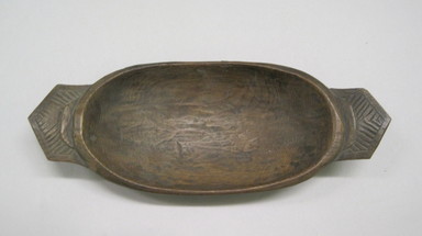 Ainu. <em>Carved Tray for Salmon Roe</em>. Wood Brooklyn Museum, Gift of Herman Stutzer, 12.672. Creative Commons-BY (Photo: , CUR.12.672.jpg)