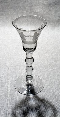  <em>Goblet</em>, ca. 1710–1810. Glass, 8 1/8 x 3 3/8 in. (20.6 x 8.6 cm). Brooklyn Museum, Purchased by Special Subscription and Museum Collection Fund, 13.511. Creative Commons-BY (Photo: Brooklyn Museum, CUR.13.511.jpg)
