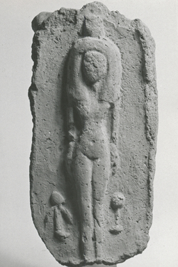  <em>Woman and Children on a Bed</em>, ca. 1539-1292 B.C.E. Clay, 1 7/16 × 3 5/16 × 6 9/16 in. (3.7 × 8.4 × 16.6 cm). Brooklyn Museum, Gift of the Egypt Exploration Fund, 14.608. Creative Commons-BY (Photo: Brooklyn Museum, CUR.14.608_NegA_print_bw.jpg)