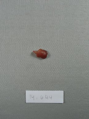  <em>Turtle</em>, ca. 1539-1292 B.C.E. Carnelian, 1/4 x 3/8 x 9/16 in. (0.6 x 0.9 x 1.5 cm). Brooklyn Museum, Gift of the Egypt Exploration Fund, 14.644. Creative Commons-BY (Photo: Brooklyn Museum, CUR.14.644_overall.jpg)