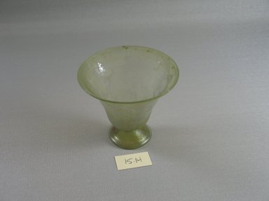 Roman. <em>Bell-shaped Vase</em>, 1st century B.C.E. Glass, 3 1/8 x Diam. 3 1/4 in. (8 x 8.3 cm). Brooklyn Museum, Gift of Robert B. Woodward, 15.14. Creative Commons-BY (Photo: Brooklyn Museum, CUR.15.14.jpg)