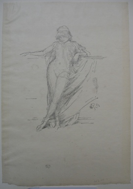 James Abbott McNeill Whistler (American, 1834–1903). <em>Little Draped Figure Leaning</em>, 1893. Lithograph, 12 7/16 x 8 5/8 in. (31.6 x 21.9 cm). Brooklyn Museum, Gift of the Rembrandt Club, 15.395 (Photo: Brooklyn Museum, CUR.15.395.jpg)