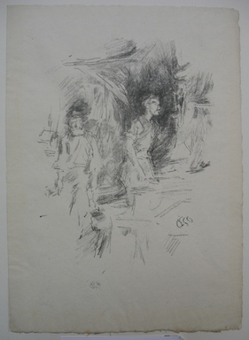 James Abbott McNeill Whistler (American, 1834-1903). <em>The Old Smith's Story</em>, 1896. Lithograph, 11 5/16 x 8 1/16 in. (28.7 x 20.5 cm). Brooklyn Museum, Gift of the Rembrandt Club, 15.414 (Photo: Brooklyn Museum, CUR.15.414.jpg)