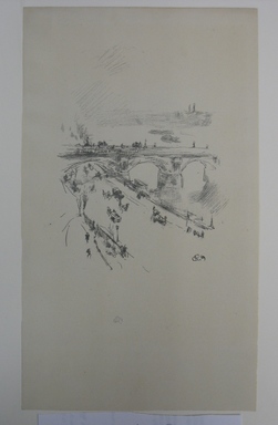 James Abbott McNeill Whistler (American, 1834–1903). <em>Waterloo Bridge</em>, 1896. Lithograph, 11 7/8 x 6 7/8 in. (30.2 x 17.5 cm). Brooklyn Museum, Gift of the Rembrandt Club, 15.419 (Photo: Brooklyn Museum, CUR.15.419.jpg)