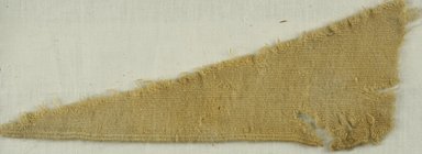 Coptic. <em>Fragment of Tabby Weave</em>, 5th-6th century C.E. Wool, 5 x 11 in. (12.7 x 27.9 cm). Brooklyn Museum, Gift of the Egypt Exploration Fund, 15.475e. Creative Commons-BY (Photo: Brooklyn Museum (in collaboration with Index of Christian Art, Princeton University), CUR.15.475E_ICA.jpg)