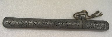  <em>Pen Case</em>, 19th century. Metal, silvered copper, 1 5/8 x 1 x 11 9/16 in. (4.1 x 2.5 x 29.3 cm). Brooklyn Museum, Brooklyn Museum Collection, 15.48a-b. Creative Commons-BY (Photo: Brooklyn Museum, CUR.15.48a-b_front.jpg)