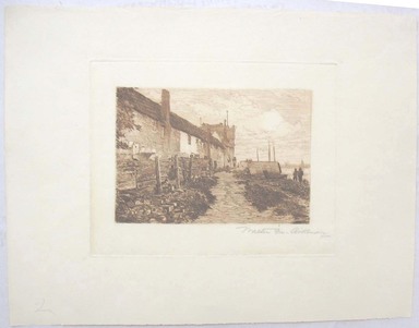 Walter Monteith Aikman (American, 1857–1939). <em>Veere, Holland</em>. Etching, Sheet: 9 1/16 x 11 5/8 in. (23 x 29.5 cm). Brooklyn Museum, Gift of the artist, 15.522.1 (Photo: Brooklyn Museum, CUR.15.522.1.jpg)