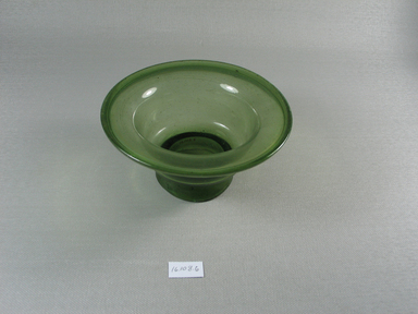 Egypto-Roman. <em>Bowl</em>, 4th century C.E. Glass, 2 9/16 x Diam. 5 5/16 in. (6.5 x 13.5 cm). Brooklyn Museum, Gift of Evangeline Wilbour Blashfield, Theodora Wilbour, and Victor Wilbour honoring the wishes of their mother, Charlotte Beebe Wilbour, as a memorial to their father, Charles Edwin Wilbour, 16.108.6. Creative Commons-BY (Photo: Brooklyn Museum, CUR.16.108.6.jpg)