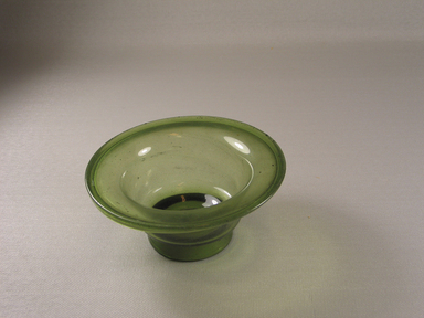 Egypto-Roman. <em>Bowl</em>, 4th century C.E. Glass, 2 3/8 x Diam. 4 7/8 in. (6 x 12.4 cm). Brooklyn Museum, Gift of Evangeline Wilbour Blashfield, Theodora Wilbour, and Victor Wilbour honoring the wishes of their mother, Charlotte Beebe Wilbour, as a memorial to their father, Charles Edwin Wilbour, 16.108.8. Creative Commons-BY (Photo: Brooklyn Museum, CUR.16.108.8.jpg)