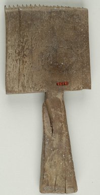 Possibly Coptic. <em>Weaver's Comb</em>, 5th-7th century C.E. Wood, 2 11/16 × 3/4 × 6 1/2 in. (6.9 × 1.9 × 16.5 cm). Brooklyn Museum, Gift of Evangeline Wilbour Blashfield, Theodora Wilbour, and Victor Wilbour honoring the wishes of their mother, Charlotte Beebe Wilbour, as a memorial to their father, Charles Edwin Wilbour, 16.138. Creative Commons-BY (Photo: Brooklyn Museum (in collaboration with Index of Christian Art, Princeton University), CUR.16.138_view1_ICA.jpg)