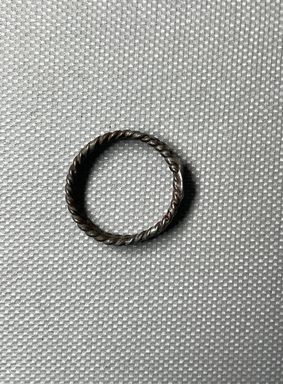 Coptic. <em>Finger Ring</em>, 5th–7th century C.E. Iron, 1/4 × Diam. 7/8 in. (0.7 × 2.2 cm). Brooklyn Museum, Gift of Evangeline Wilbour Blashfield, Theodora Wilbour, and Victor Wilbour honoring the wishes of their mother, Charlotte Beebe Wilbour, as a memorial to their father, Charles Edwin Wilbour, 16.152. Creative Commons-BY (Photo: Brooklyn Museum, CUR.16.152_overall01.JPG)