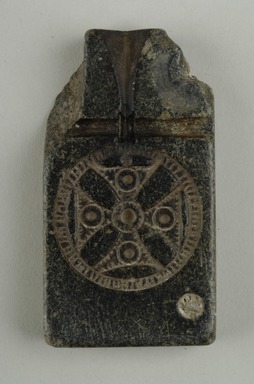 Coptic. <em>Mold</em>, 5th-7th century C.E. Steatite, 1 9/16 × 7/16 × 2 7/8 in. (3.9 × 1.1 × 7.3 cm). Brooklyn Museum, Gift of Evangeline Wilbour Blashfield, Theodora Wilbour, and Victor Wilbour honoring the wishes of their mother, Charlotte Beebe Wilbour, as a memorial to their father, Charles Edwin Wilbour, 16.233. Creative Commons-BY (Photo: Brooklyn Museum (in collaboration with Index of Christian Art, Princeton University), CUR.16.233_view1_ICA.jpg)