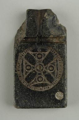 Coptic. <em>Mold</em>, 5th–7th century C.E. Steatite, 1 9/16 × 7/16 × 2 7/8 in. (3.9 × 1.1 × 7.3 cm). Brooklyn Museum, Gift of Evangeline Wilbour Blashfield, Theodora Wilbour, and Victor Wilbour honoring the wishes of their mother, Charlotte Beebe Wilbour, as a memorial to their father, Charles Edwin Wilbour, 16.233. Creative Commons-BY (Photo: Brooklyn Museum (in collaboration with Index of Christian Art, Princeton University), CUR.16.233_view1_ICA.jpg)