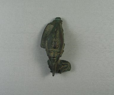  <em>Fragmentary Head</em>. Bronze, 3 5/16 x 1 11/16 x 1 in. (8.4 x 4.3 x 2.5 cm). Brooklyn Museum, Gift of Evangeline Wilbour Blashfield, Theodora Wilbour, and Victor Wilbour honoring the wishes of their mother, Charlotte Beebe Wilbour, as a memorial to their father, Charles Edwin Wilbour, 16.383. Creative Commons-BY (Photo: Brooklyn Museum, CUR.16.383_view1.jpg)