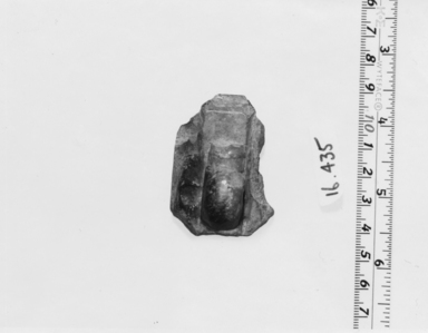  <em>Seal</em>. Limestone, 11/16 in. (1.8 cm). Brooklyn Museum, Gift of Evangeline Wilbour Blashfield, Theodora Wilbour, and Victor Wilbour honoring the wishes of their mother, Charlotte Beebe Wilbour, as a memorial to their father, Charles Edwin Wilbour, 16.435. Creative Commons-BY (Photo: , CUR.16.435_NegA_print_bw.jpg)