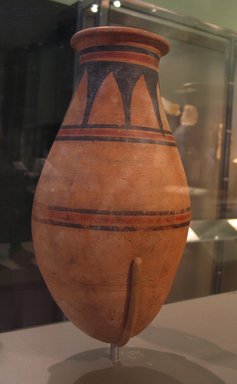  <em>Tall, Round-Bottomed Jar</em>, ca. 1478–1390 B.C.E. Clay, pigment, 13 x Diam. 6 13/16 in. (33 x 17.3 cm). Brooklyn Museum, Gift of Evangeline Wilbour Blashfield, Theodora Wilbour, and Victor Wilbour honoring the wishes of their mother, Charlotte Beebe Wilbour, as a memorial to their father Charles Edwin Wilbour, 16.580.136. Creative Commons-BY (Photo: Brooklyn Museum, CUR.16.580.136_erg456.jpg)