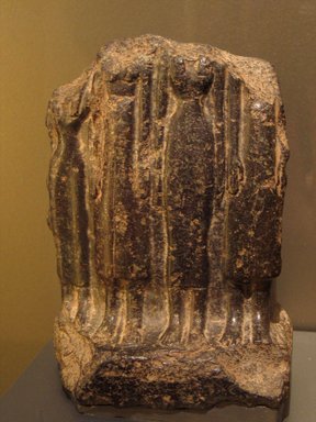  <em>Group Statuette</em>, ca. 1675–after 1630 B.C.E. Granite, 7 3/8 x 5 5/16 x 3 7/16 in. (18.8 x 13.5 x 8.8 cm). Brooklyn Museum, Gift of Evangeline Wilbour Blashfield, Theodora Wilbour, and Victor Wilbour honoring the wishes of their mother, Charlotte Beebe Wilbour, as a memorial to their father Charles Edwin Wilbour, 16.580.148. Creative Commons-BY (Photo: Brooklyn Museum, CUR.16.580.148_erg2.jpg)