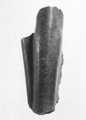  <em>Fragment of a Statue of King Horemheb</em>, ca. 1319–1292 B.C.E. Granite, 11 5/16 x 5 1/2 in. (28.8 x 14 cm). Brooklyn Museum, Gift of Evangeline Wilbour Blashfield, Theodora Wilbour, and Victor Wilbour honoring the wishes of their mother, Charlotte Beebe Wilbour, as a memorial to their father Charles Edwin Wilbour, 16.580.209. Creative Commons-BY (Photo: Brooklyn Museum, CUR.16.580.209_NegA_print_bw.jpg)