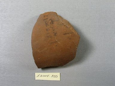 Demotic. <em>Demotic Ostracon</em>. Terracotta, pigment, 2 1/2 x 3/8 x 3 7/16 in. (6.3 x 0.9 x 8.7 cm). Brooklyn Museum, Gift of Evangeline Wilbour Blashfield, Theodora Wilbour, and Victor Wilbour honoring the wishes of their mother, Charlotte Beebe Wilbour, as a memorial to their father, Charles Edwin Wilbour, 16.580.537. Creative Commons-BY (Photo: Brooklyn Museum, CUR.16.580.537_view1.jpg)